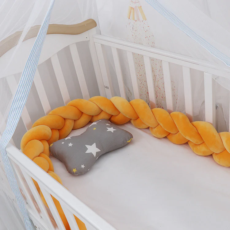Luxury Braided Crib Bumper | Braided Baby Textile | Comfort Accessory - Image 10