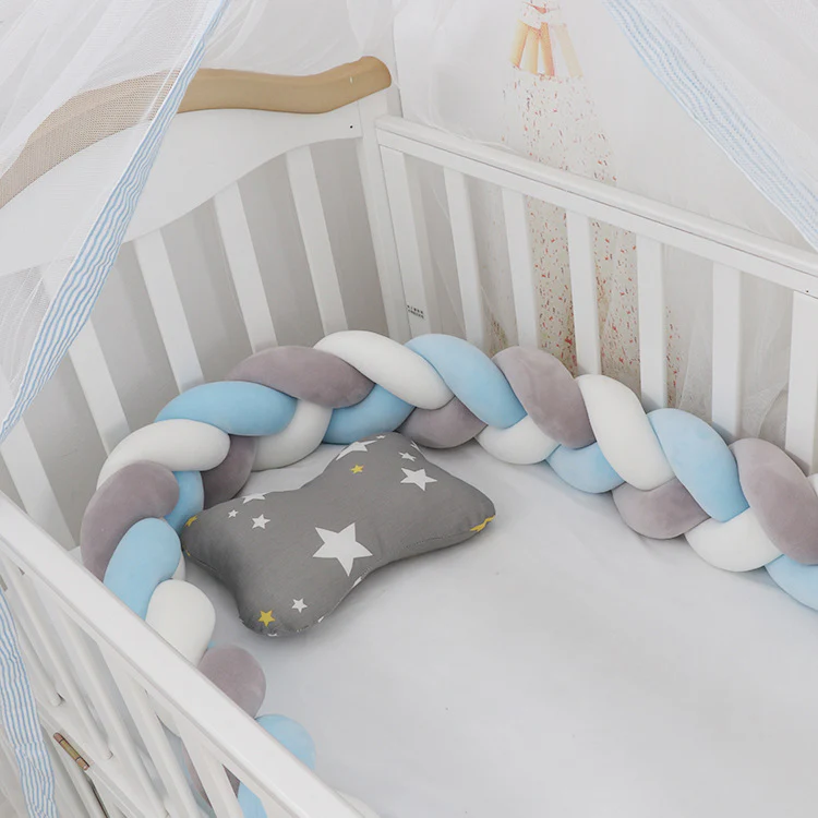 Luxury Braided Crib Bumper | Braided Baby Textile | Comfort Accessory - Image 5