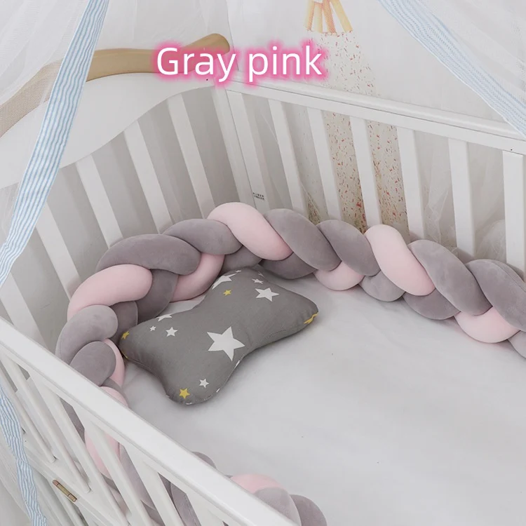 Luxury Braided Crib Bumper | Braided Baby Textile | Comfort Accessory - Image 8