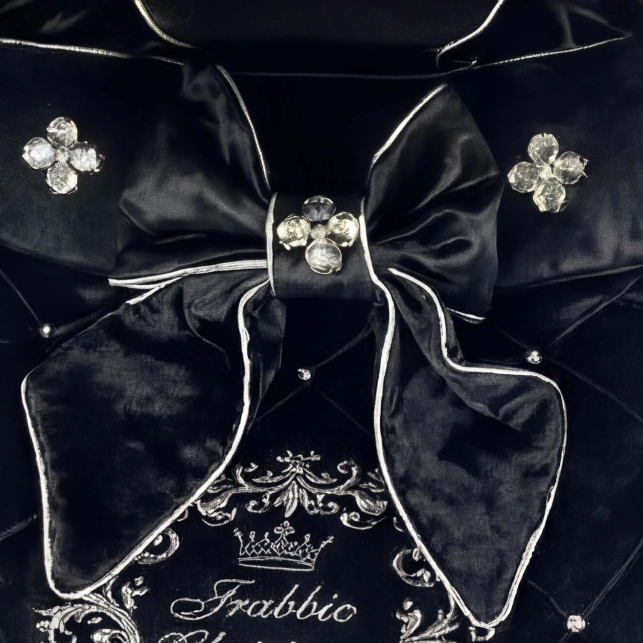 Customized Black Velvet Baby Car Seat & Stroller Cover – Rhinestone Canopy - Image 3