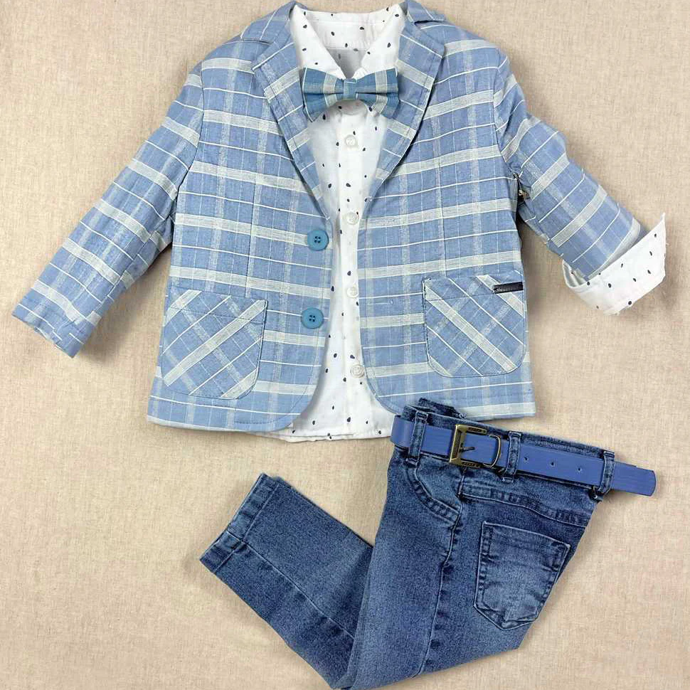 Handmade Kids Tuxedo Jacket and Tartan Suit for Weddings - Image 5