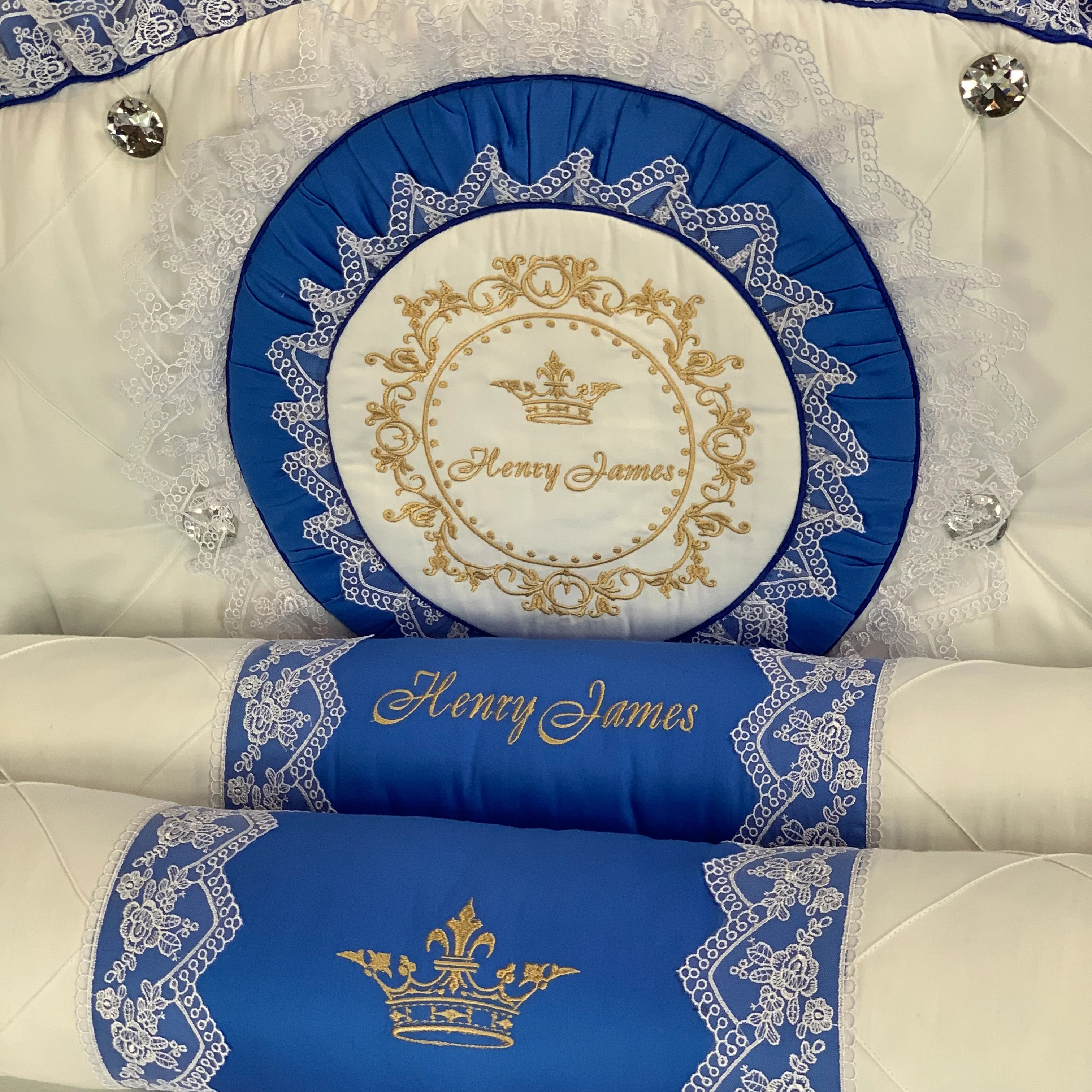 Personalized Royal Blue Play Mat – Custom Kids Rug - Image 2