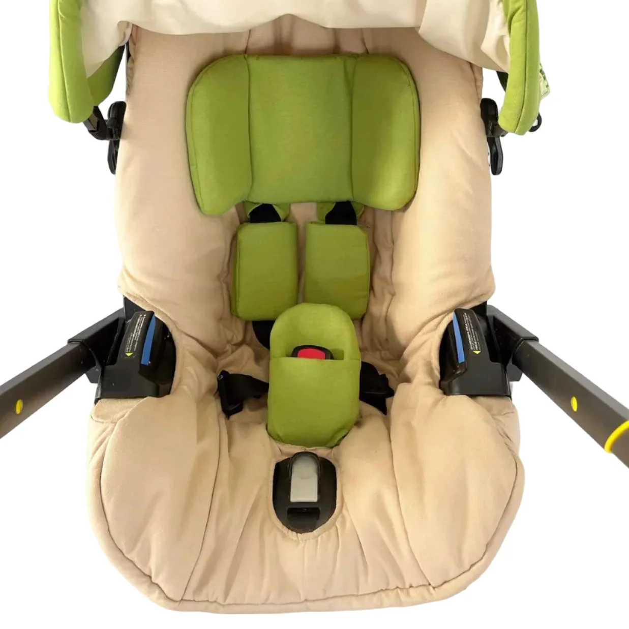 Personalized Safari Baby Car Seat Cover Set with Diaper Bag - Image 4