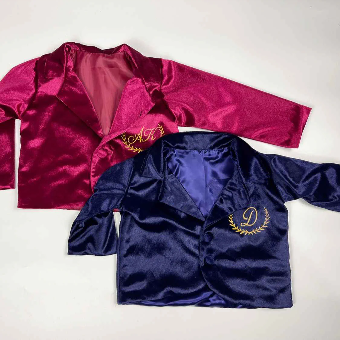 Personalized Velvet Baby Boy Jacket – Formal Outfit - Image 3