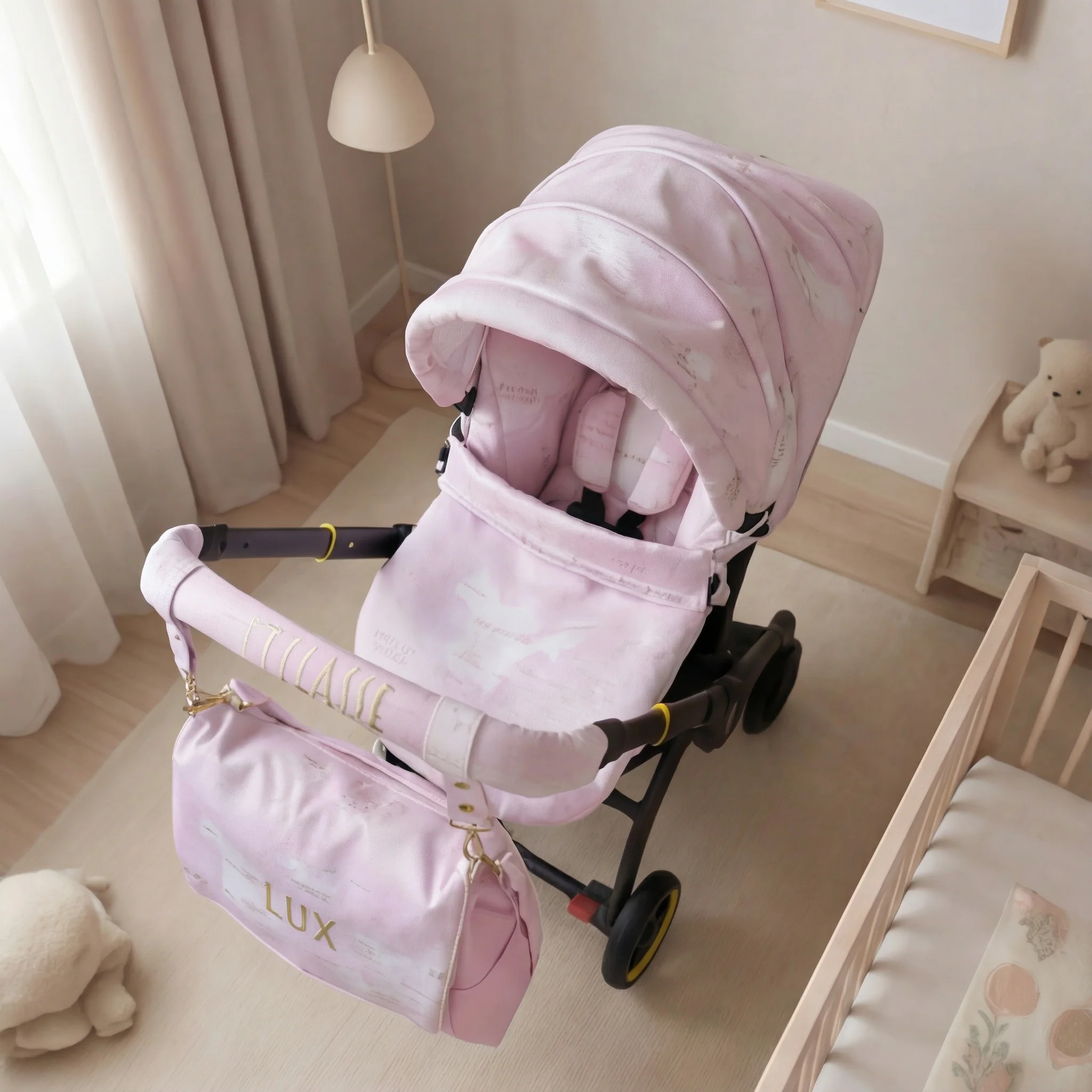 Personalized World Map Baby Car Seat Cover - Image 12