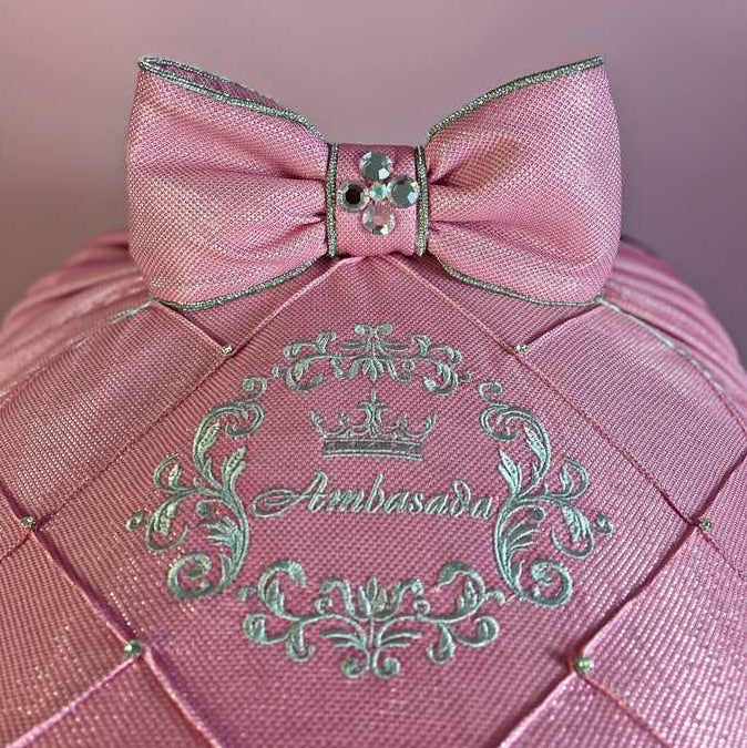Sparkly Pink Baby Car Seat Cover Set with Rhinestones - Image 6