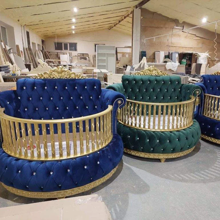 Royal Palace Round Crib Bedding | Luxury Round Baby Crib | Rhinestone Nursery Decor - Image 10