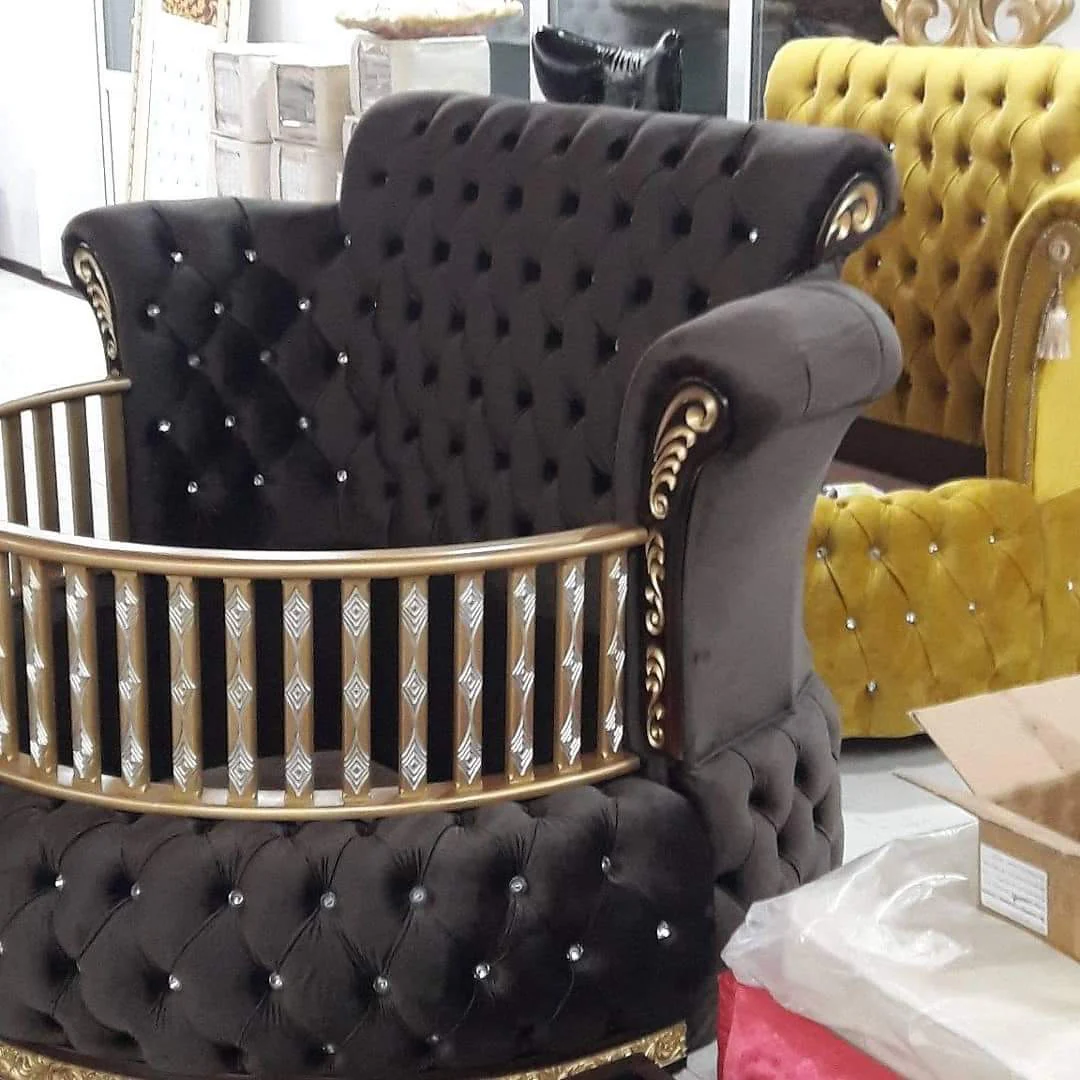 Royal Palace Round Crib Bedding | Luxury Round Baby Crib | Rhinestone Nursery Decor - Image 9